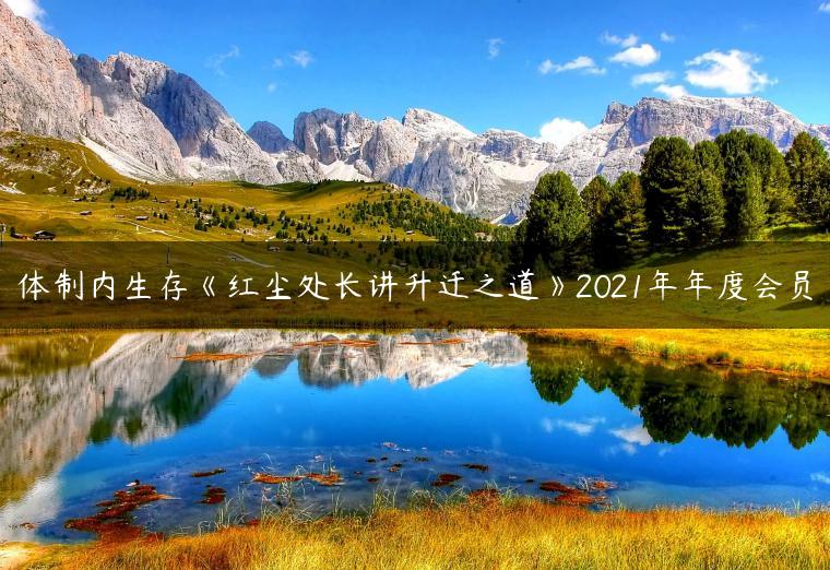 体制内生存《红尘处长讲升迁之道》2021年年度会员