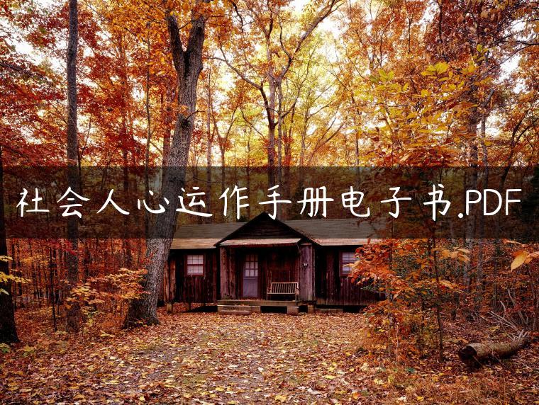 社会人心运作手册电子书.PDF