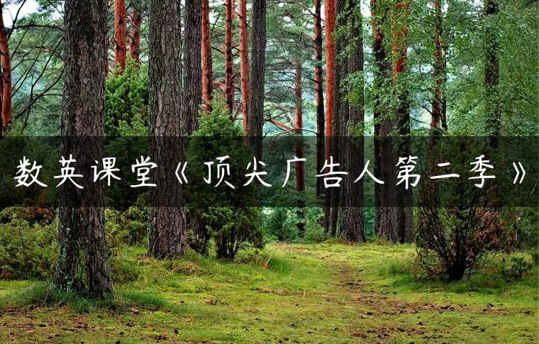 数英课堂《顶尖广告人第二季》