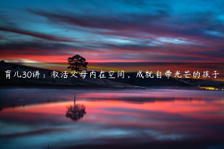 育儿30讲：激活父母内在空间，成就自带光芒的孩子