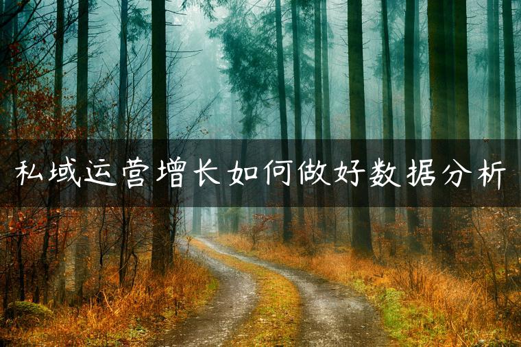 私域运营增长如何做好数据分析