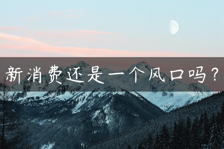 新消费还是一个风口吗？
