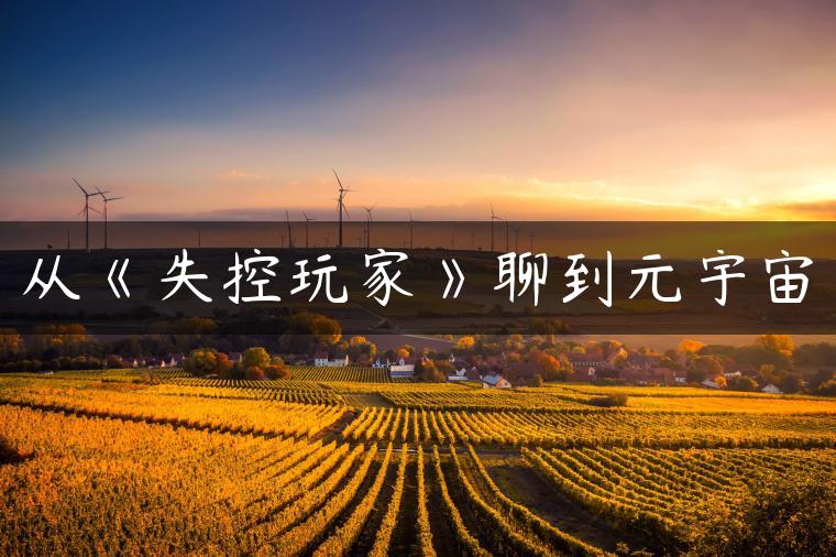 从《失控玩家》聊到元宇宙