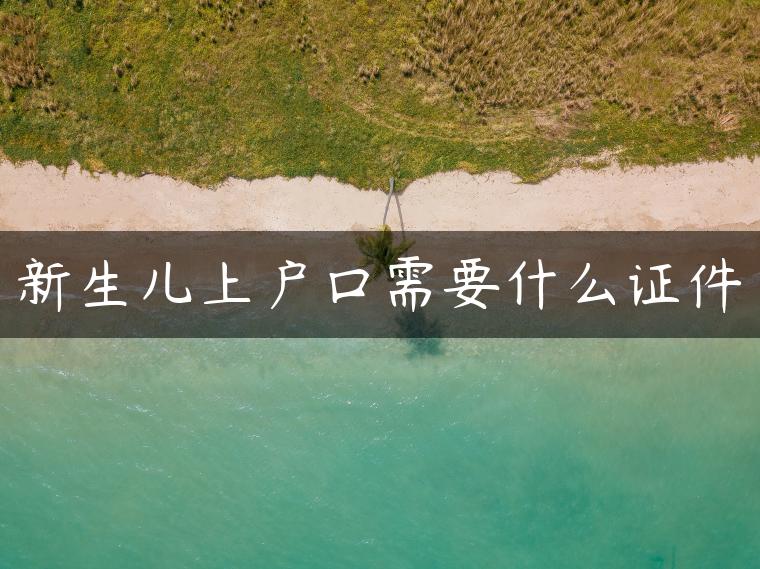 新生儿上户口需要什么证件