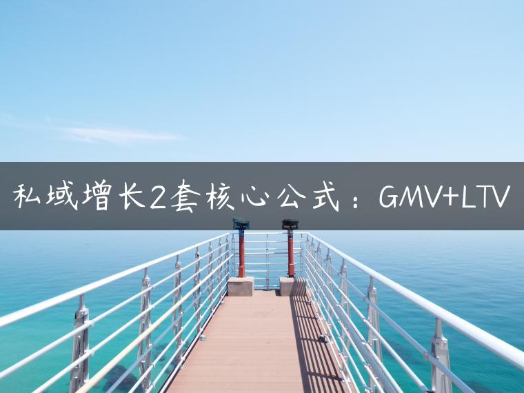 私域增长2套核心公式：GMV+LTV
