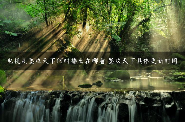 电视剧墨攻天下何时播出在哪看 墨攻天下具体更新时间