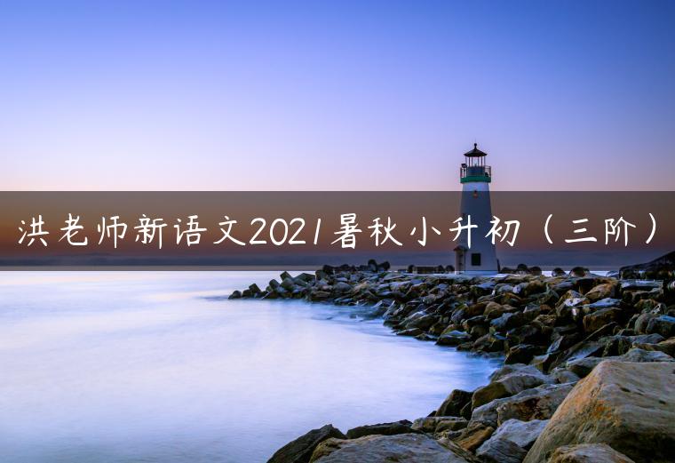洪老师新语文2021暑秋小升初（三阶）