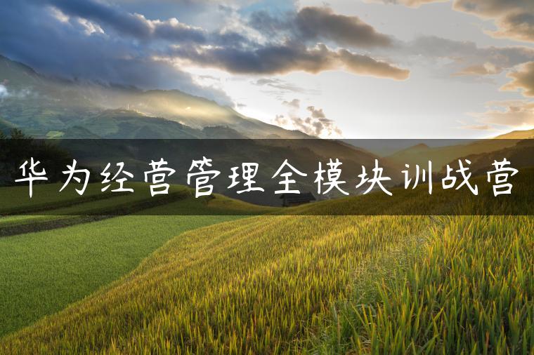 华为经营管理全模块训战营