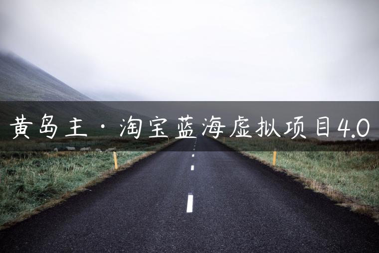 黄岛主·淘宝蓝海虚拟项目4.0