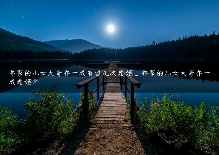乔家的儿女大哥乔一成有过几次婚姻_乔家的儿女大哥乔一成婚姻介