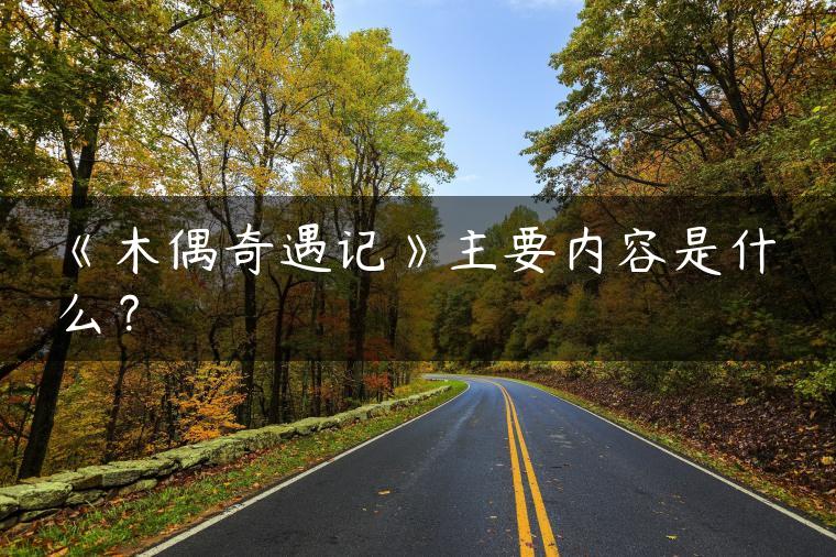 《木偶奇遇记》主要内容是什么？