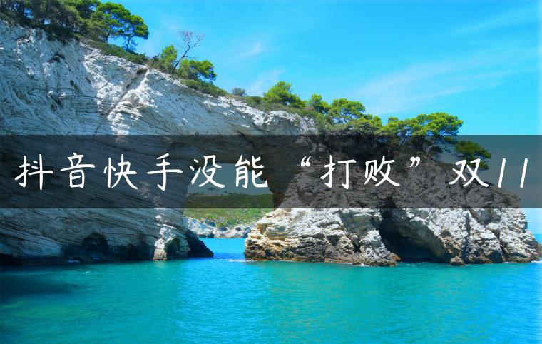 抖音快手没能“打败”双11