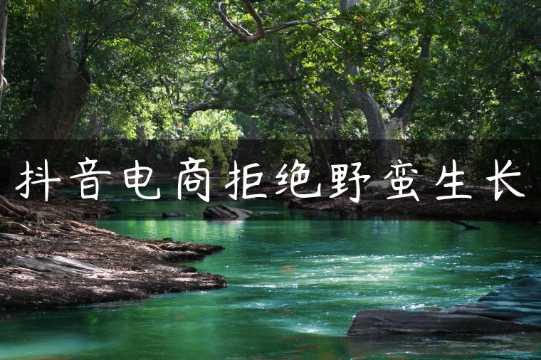抖音电商拒绝野蛮生长 抖音电商拒绝野蛮生长