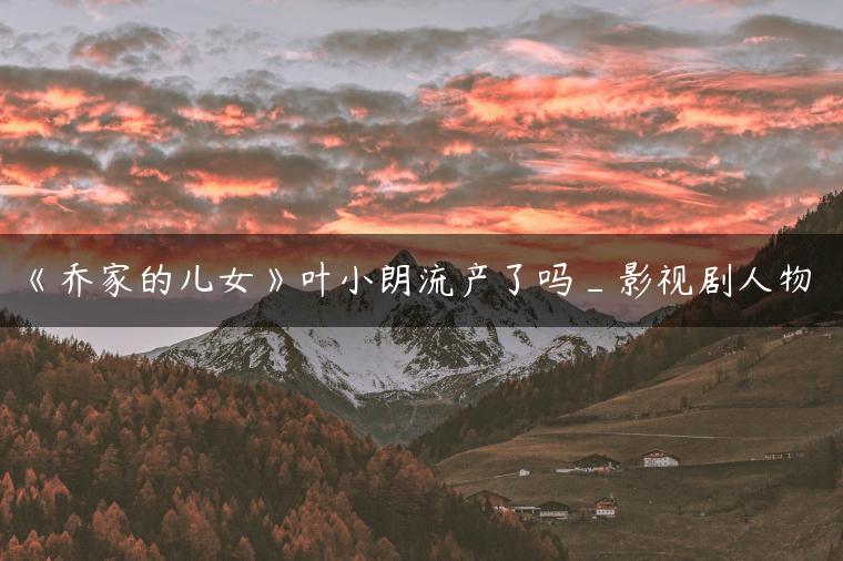 《乔家的儿女》叶小朗流产了吗_影视剧人物