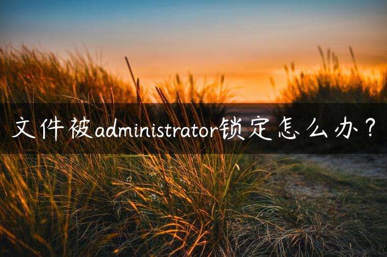 文件被administrator锁定怎么办？