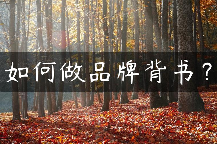 如何做品牌背书？