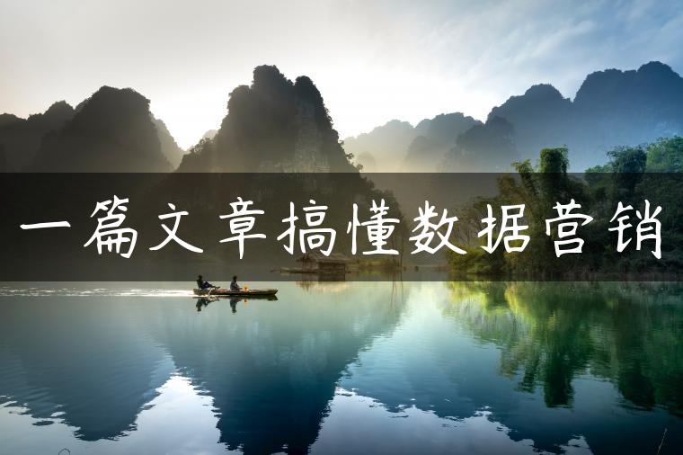 一篇文章搞懂数据营销