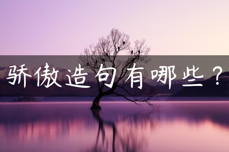 骄傲造句有哪些？
