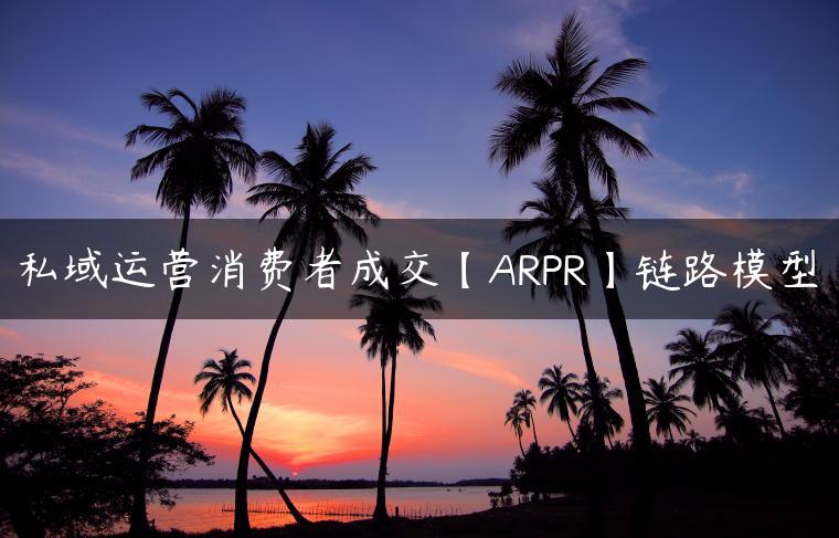 私域运营消费者成交【ARPR】链路模型