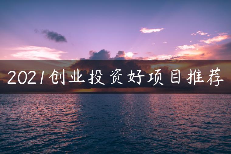 2021创业投资好项目推荐