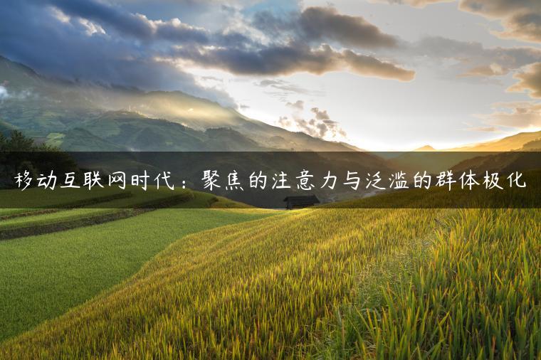 移动互联网时代：聚焦的注意力与泛滥的群体极化