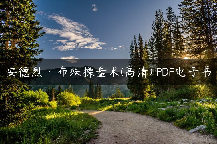 安德烈·布殊操盘术(高清) PDF电子书 安德烈·布殊操盘术(高清) PDF电子书