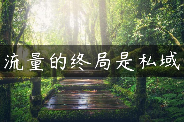 流量的终局是私域