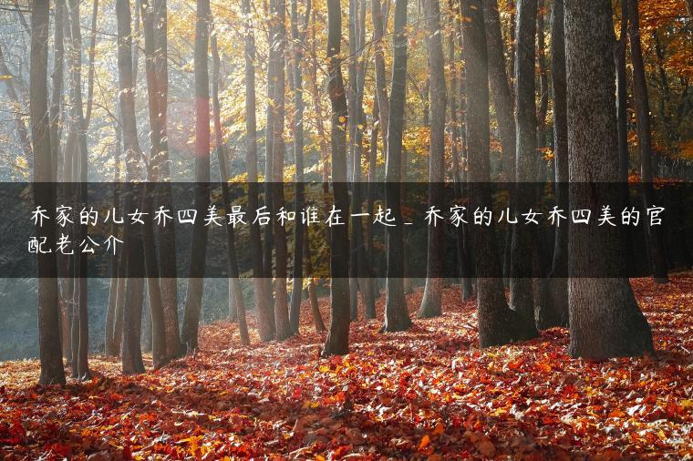 乔家的儿女乔四美最后和谁在一起_乔家的儿女乔四美的官配老公介