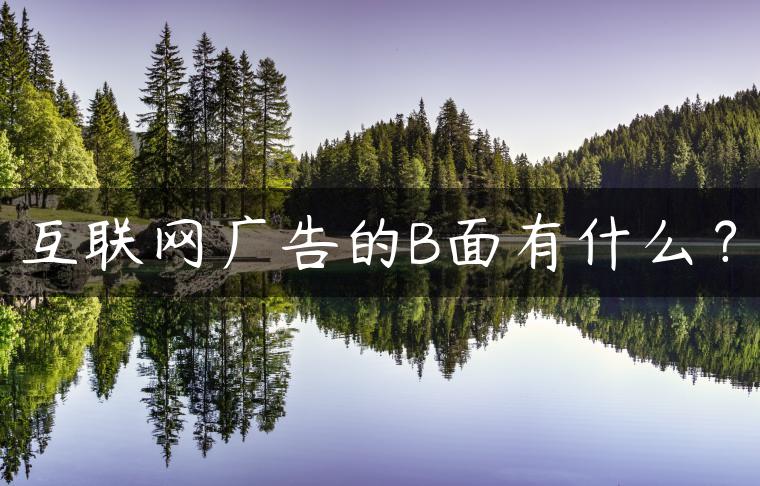 互联网广告的B面有什么？