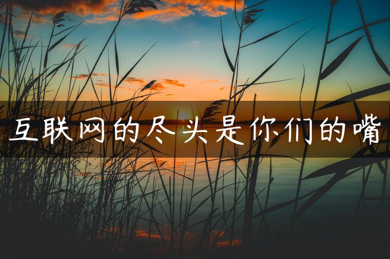 互联网的尽头是你们的嘴 互联网的尽头是你们的嘴