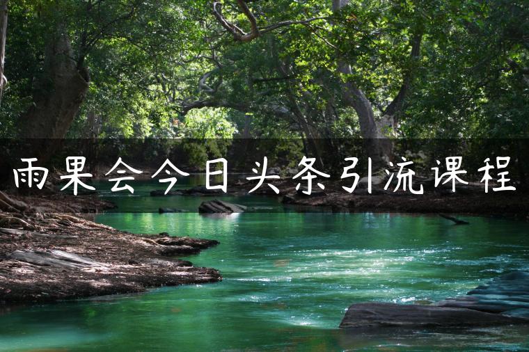 雨果会今日头条引流课程