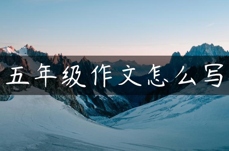 五年级作文怎么写