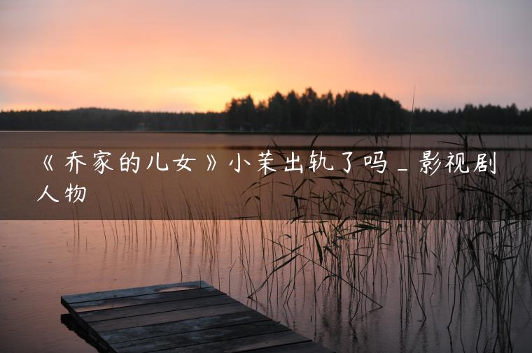 《乔家的儿女》小茉出轨了吗_影视剧人物