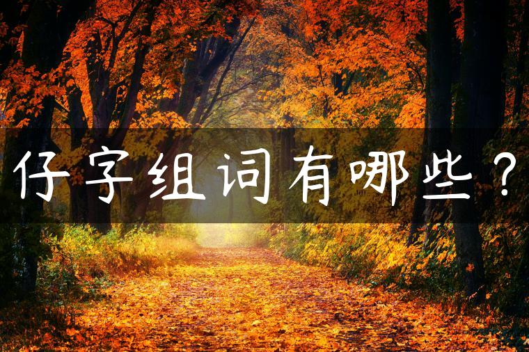 仔字组词有哪些？
