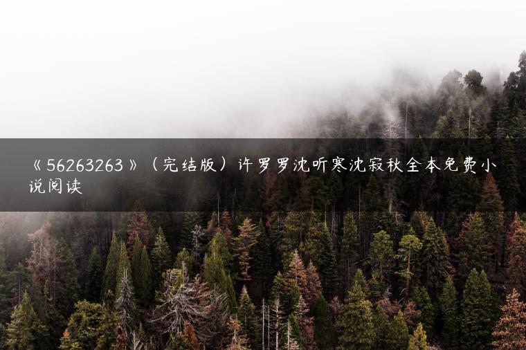 《56263263》（完结版）许罗罗沈听寒沈寂秋全本免费小说阅读