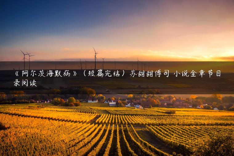《阿尔茨海默病》（短篇完结）苏甜甜傅司洐小说全章节目录阅读