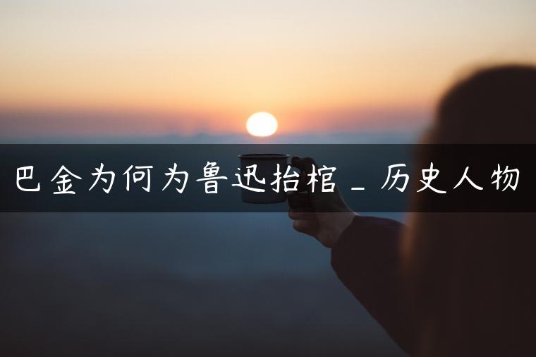 巴金为何为鲁迅抬棺_历史人物
