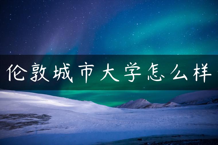 伦敦城市大学怎么样